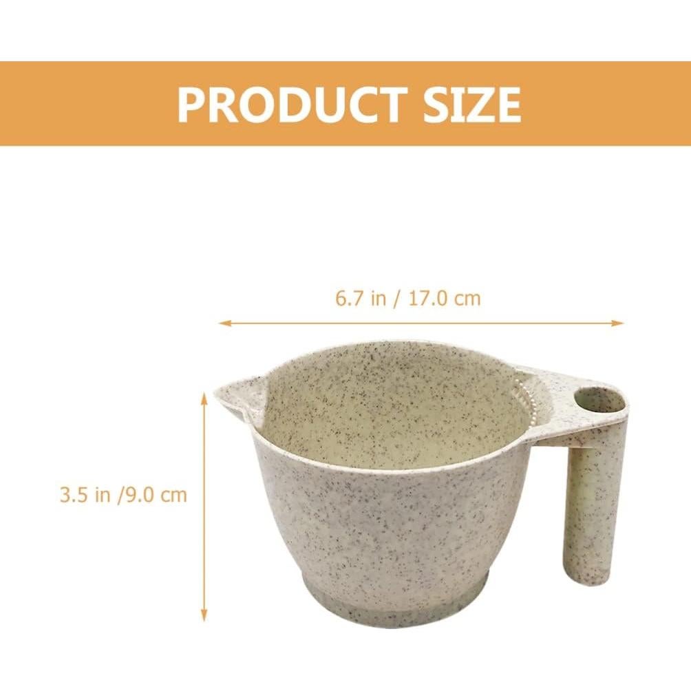 Tazón de Mezcla para Tinte Beaupretty 2 Piezas Beige 17x9cm