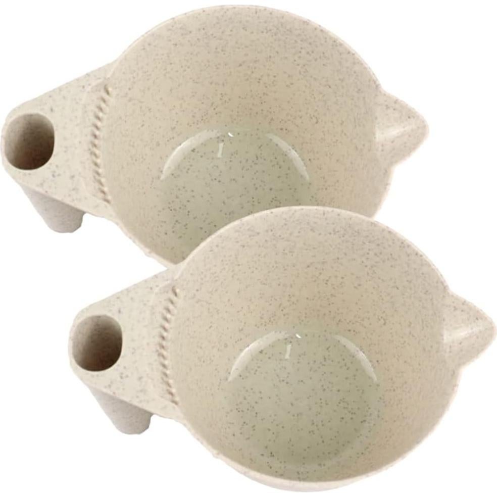 Tazón de Mezcla para Tinte Beaupretty 2 Piezas Beige 17x9cm