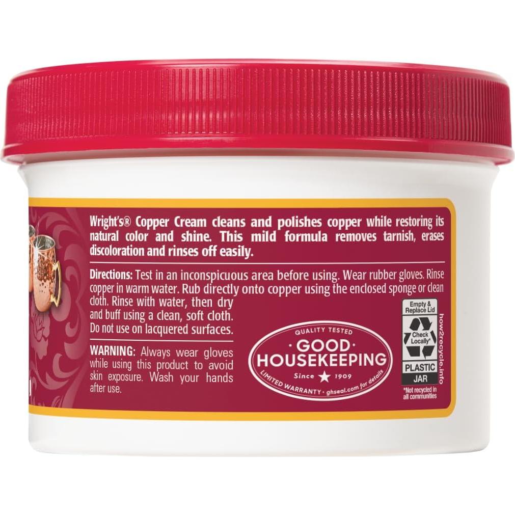 Crema de Cobre Wright 226.8g - Limpia y Brilla Sin Olor (6 Unidades)