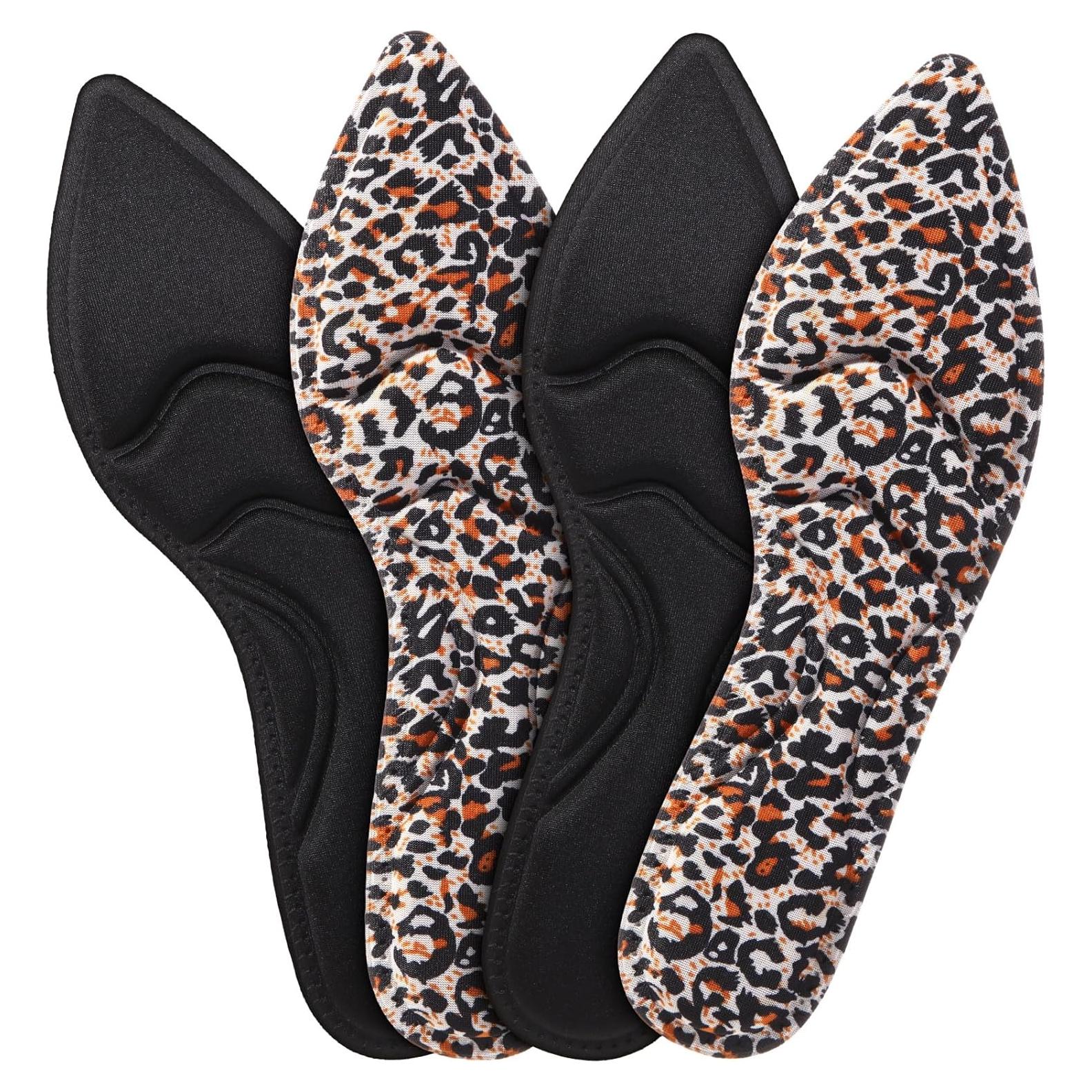 4 Pares Plantillas Transpirables Geyoga 25.5 cm para Tacones