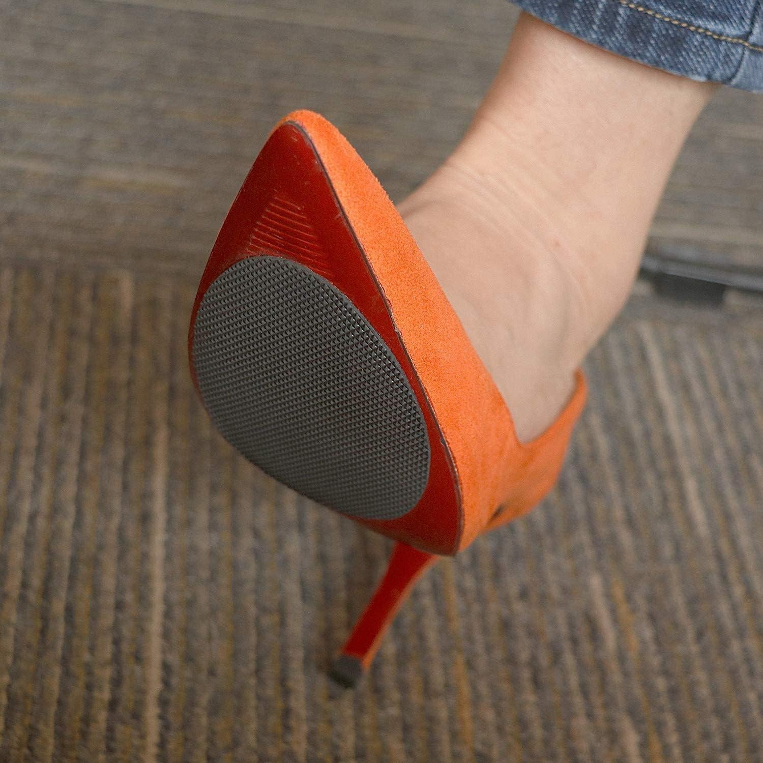 Agarradores de Zapatos Riootlnm Antideslizantes de Gel Negro - 3 Pares