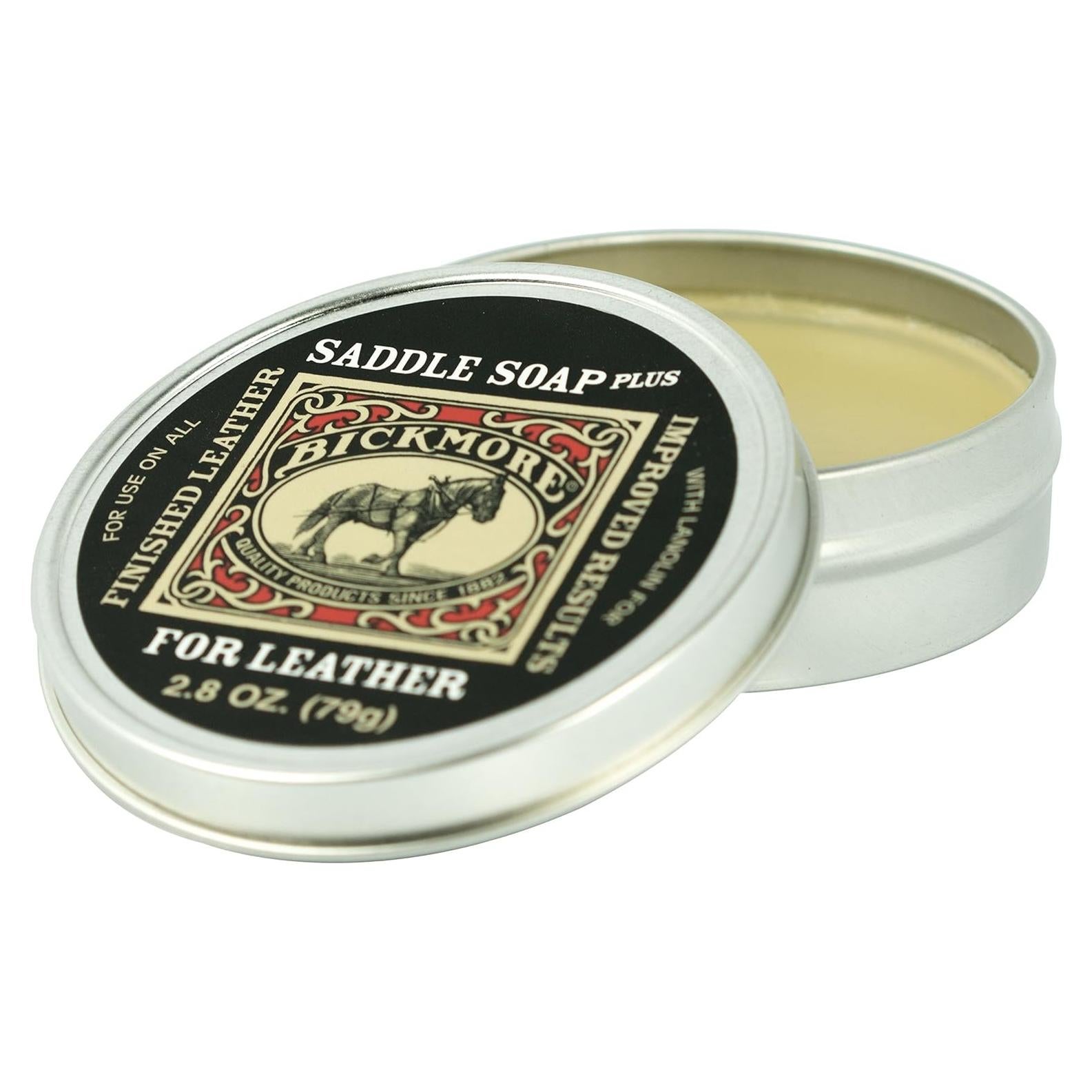 Jabón para Sillas Bickmore 79.4g - Limpiador y Acondicionador de Cuero