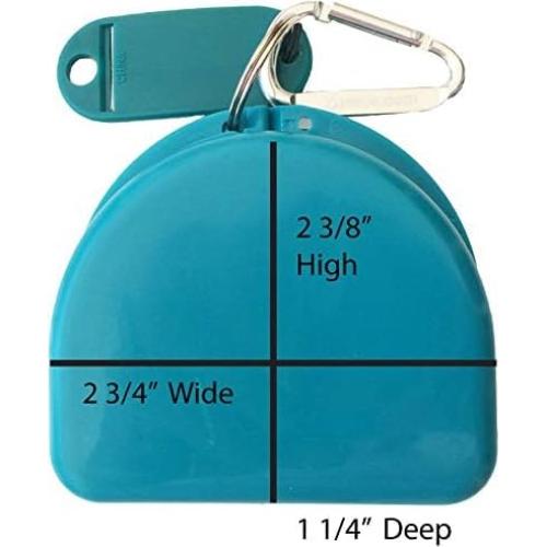 Estuche para Protector Bucal Aqua Lacrosse Chick - 11.6x10.2 cm