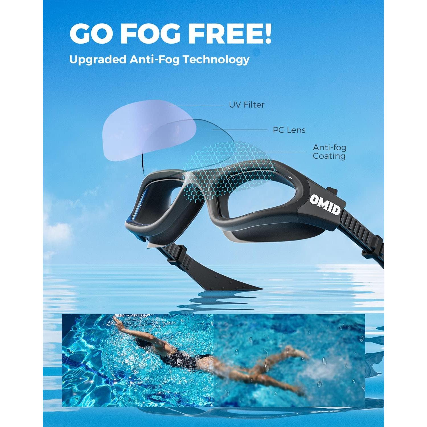 Gafas de natación OMID P2 Lite anti-vaho para adultos