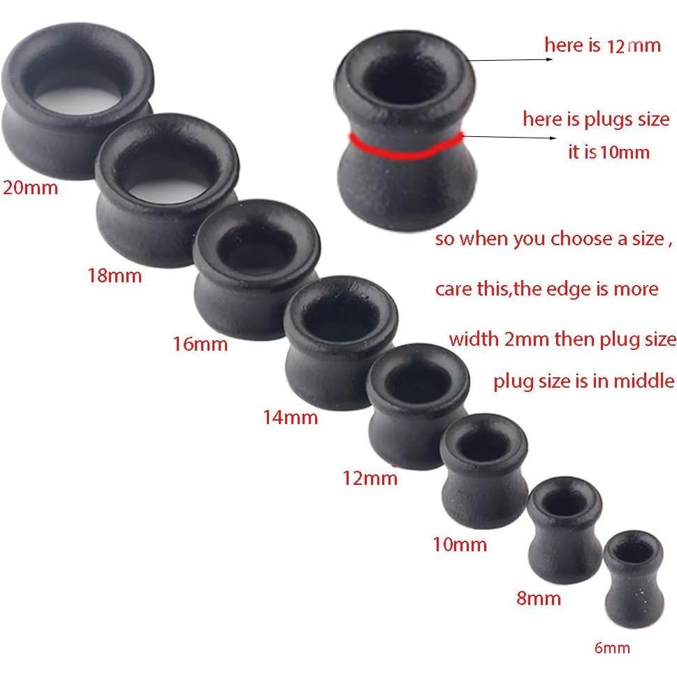 Tapones de Oído de Madera Natural TIANCI FBYJS 10mm 12pcs