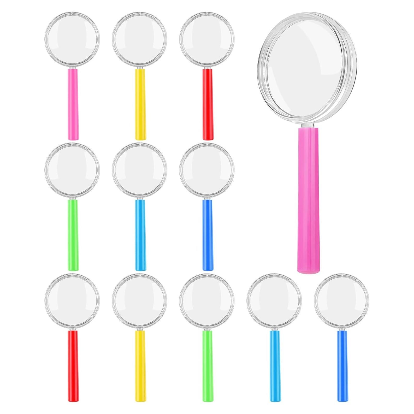 Lentes de Aumento Plásticos Aodaer 3X 12 Paquete Coloridos