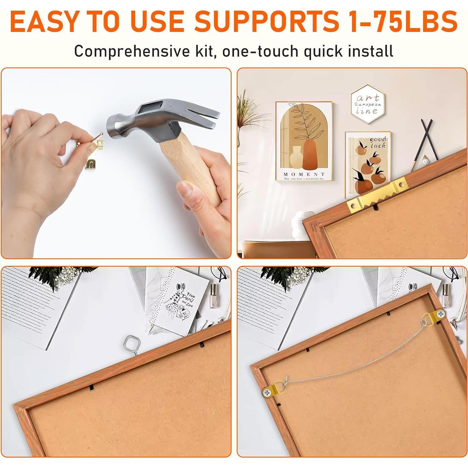 Kit de Colgar Imágenes TOYIEW 224 Piezas con Martillo y Nivel