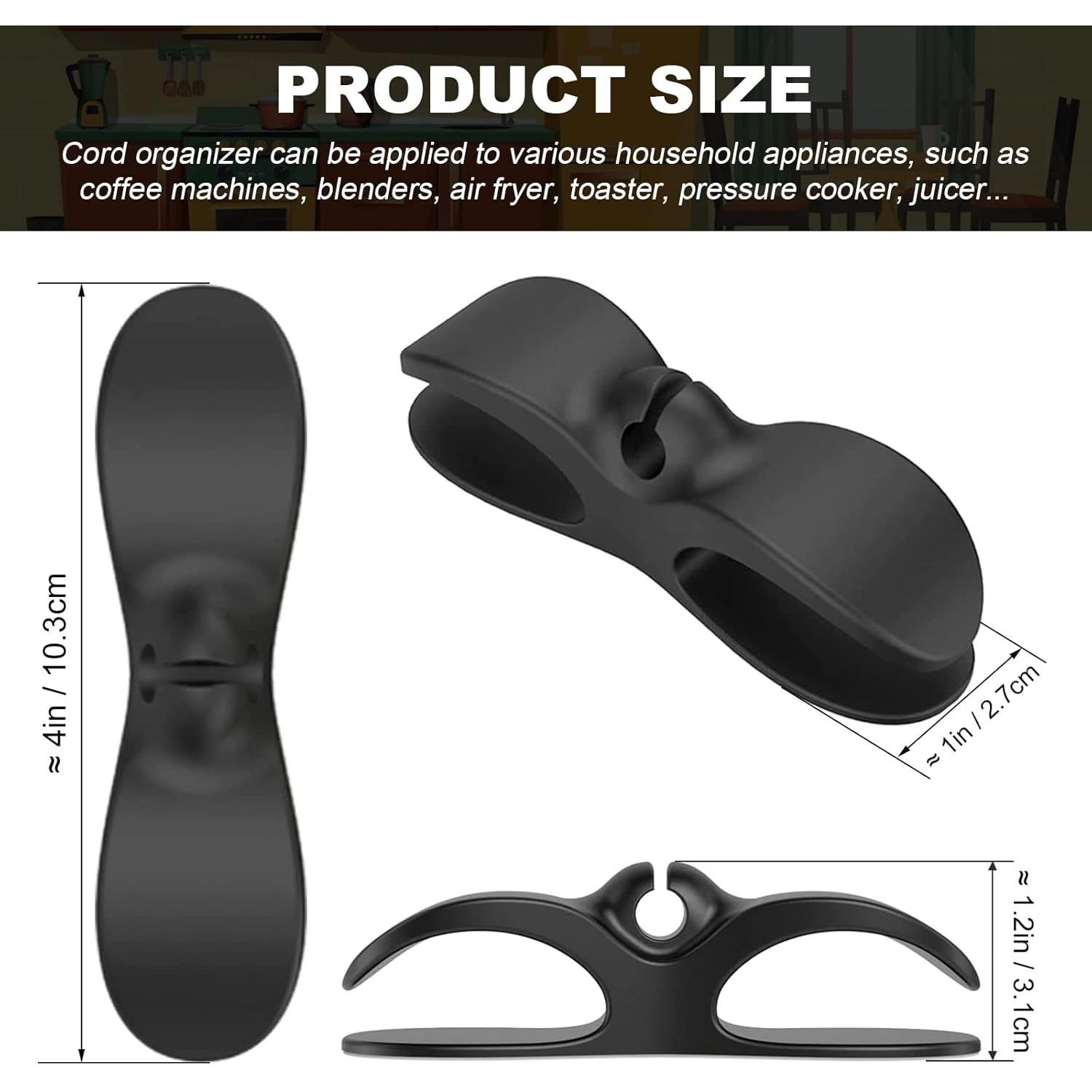 Organizador de Cables para Electrodomésticos LncBoc 4 Paquete