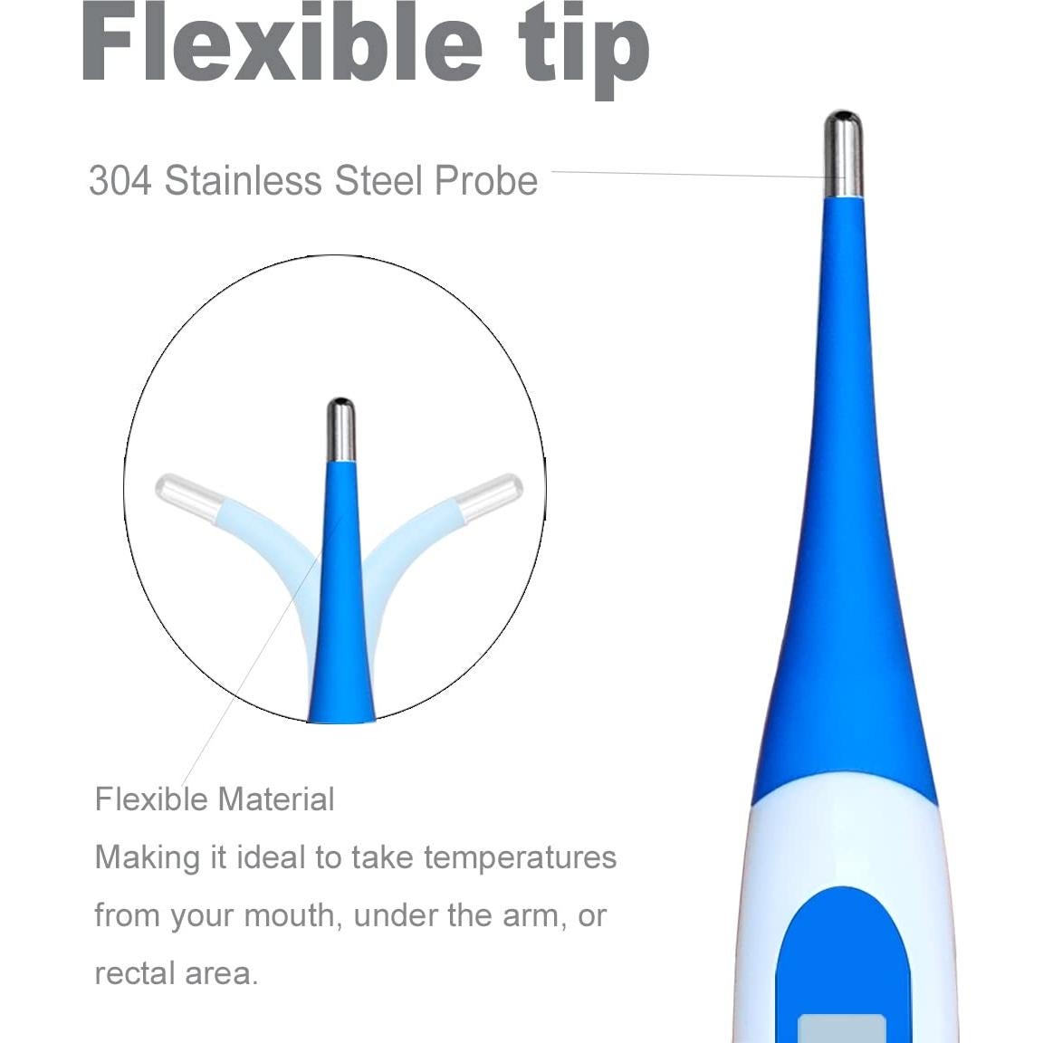 Termómetro Digital Oral BESTWYA 4 Piezas con Baterías LR41