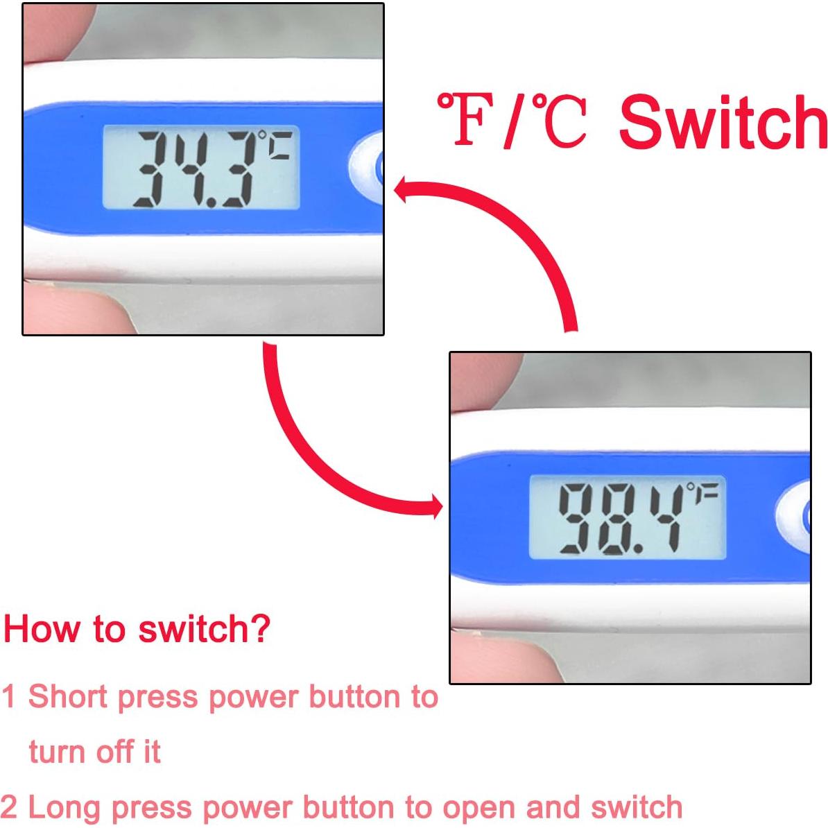 Termómetro Digital Oral BESTWYA 4 Piezas con Baterías LR41