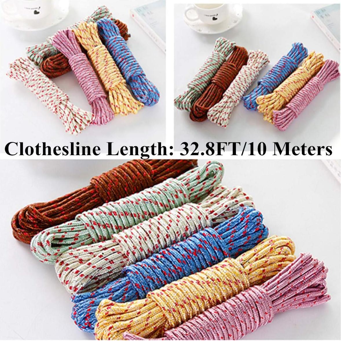 Cuerda de Secado de Ropa DurReus 10m Alta Resistencia Paquete de 2