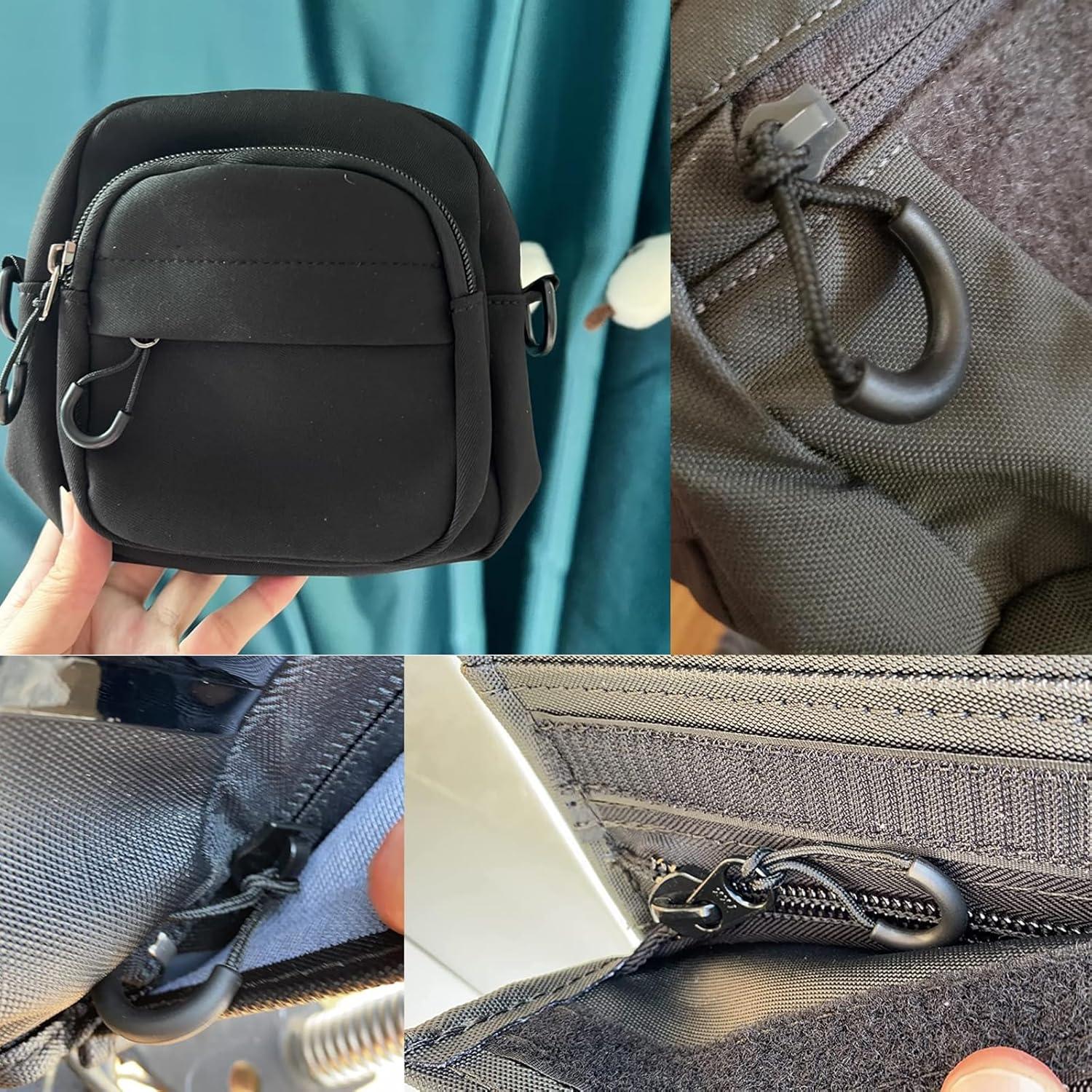 10 Tiradores de Cremallera Nylon Honbay U Alta Resistencia Negro