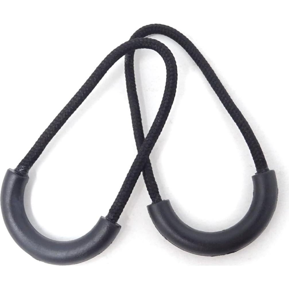 10 Tiradores de Cremallera Nylon Honbay U Alta Resistencia Negro