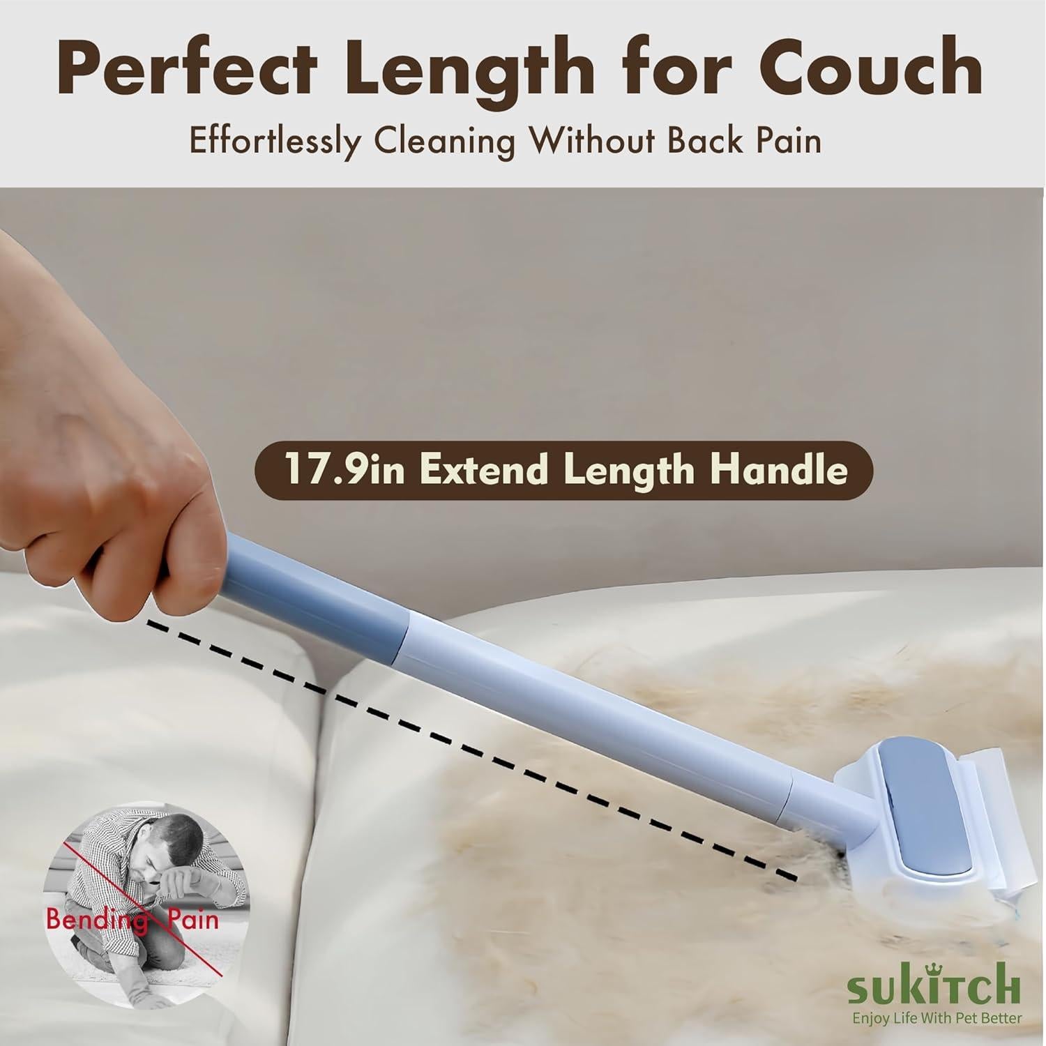 Removedor de Pelo de Mascota Sukitch 44.96 cm Lavable Ecológico