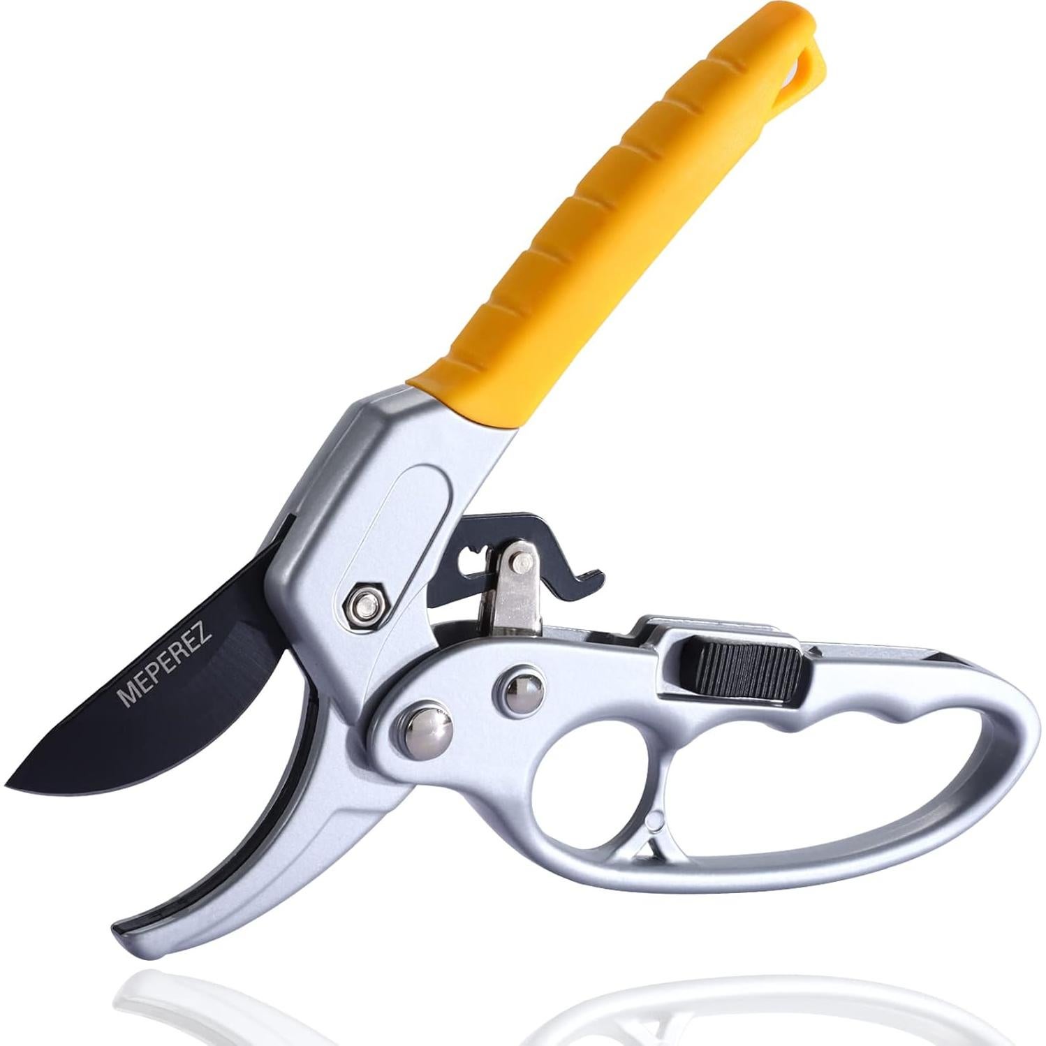 Tijeras de Podar MEPEREZ de Acero Alemán - 2 Paquetes Amarillo