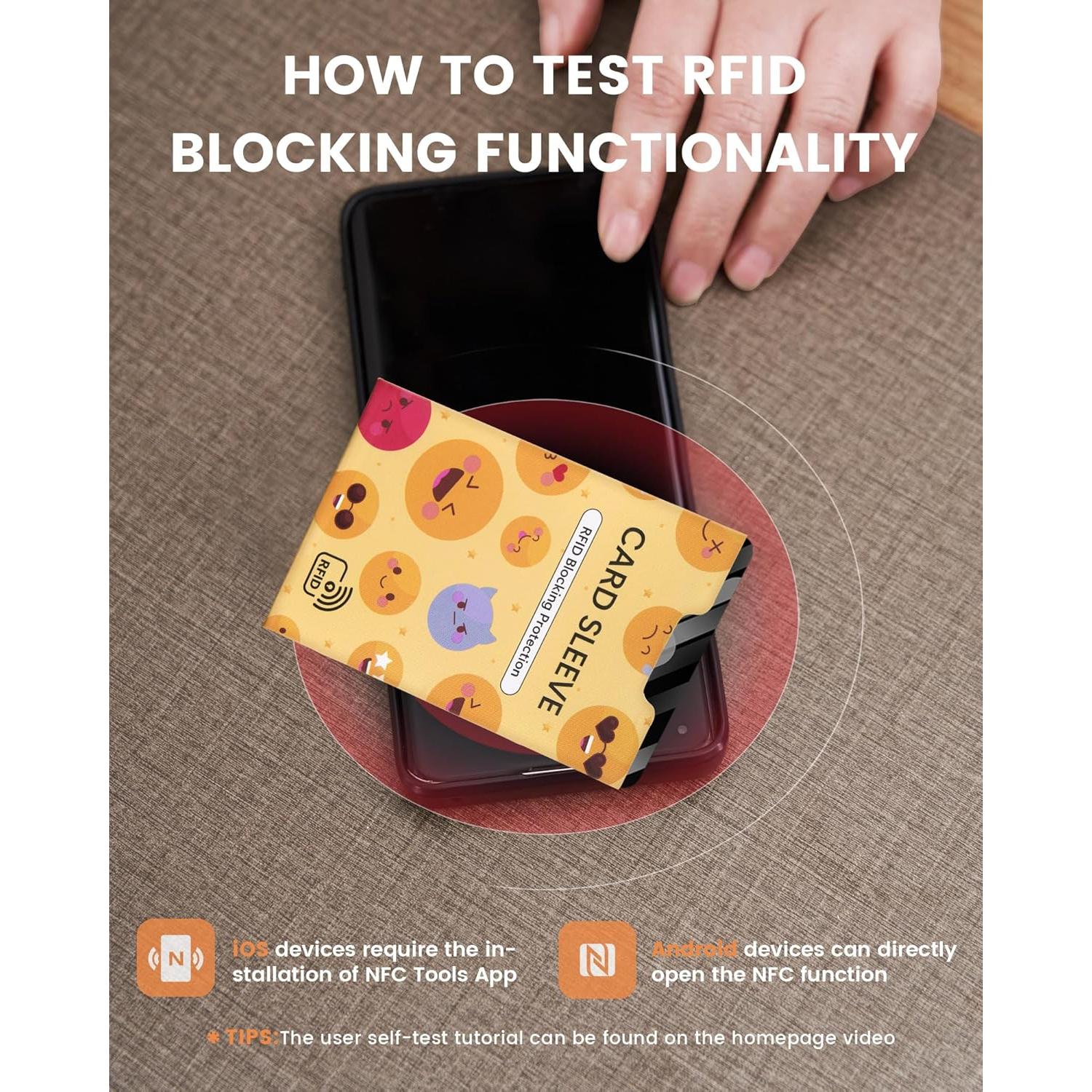 Mangas Bloqueadoras RFID y Protectores de Pasaporte - 14 Unidades