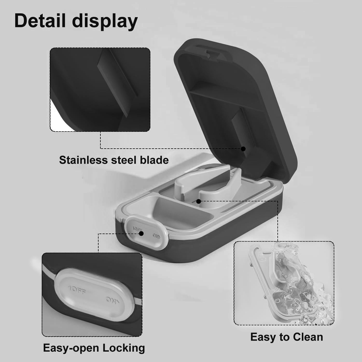 Cortador de Pastillas Hafigigi Negro con Cerradura de Seguridad