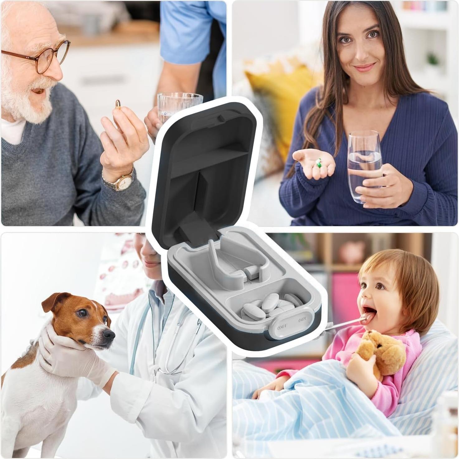 Cortador de Pastillas Hafigigi Negro con Cerradura de Seguridad