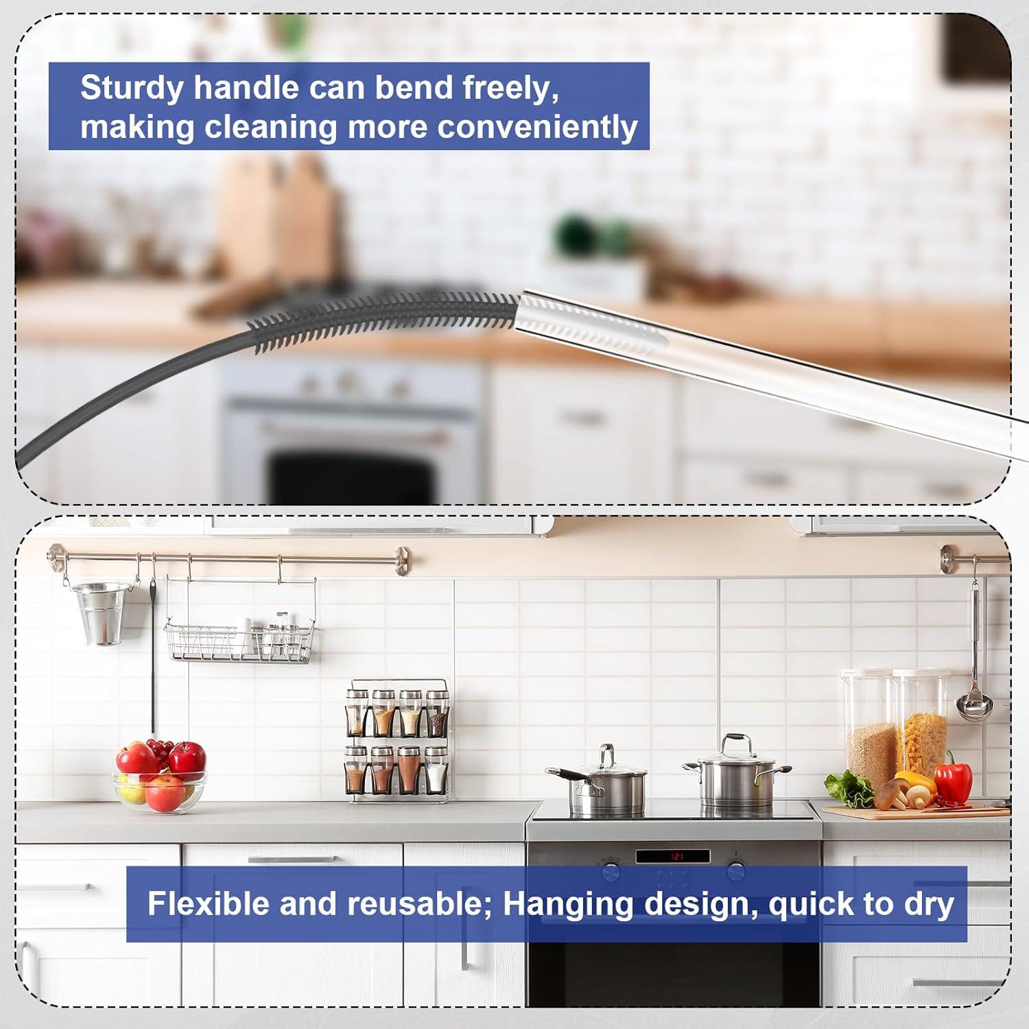 2 Cepillos Limpiadores de Pajitas de Silicona XIHIRCD 24cm