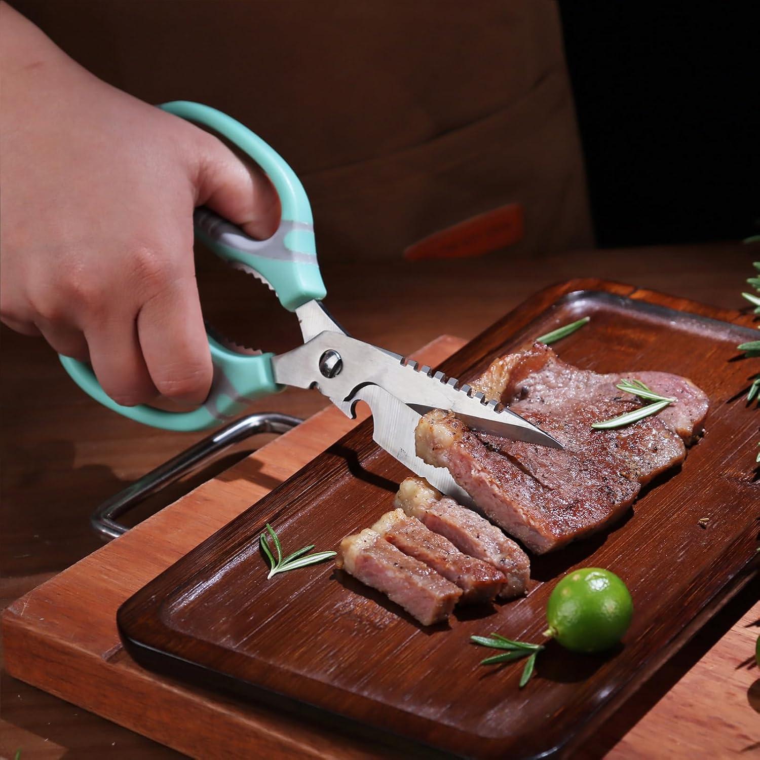 Tijeras de Cocina Multifuncionales BoFuYuan 22.86 cm Verde