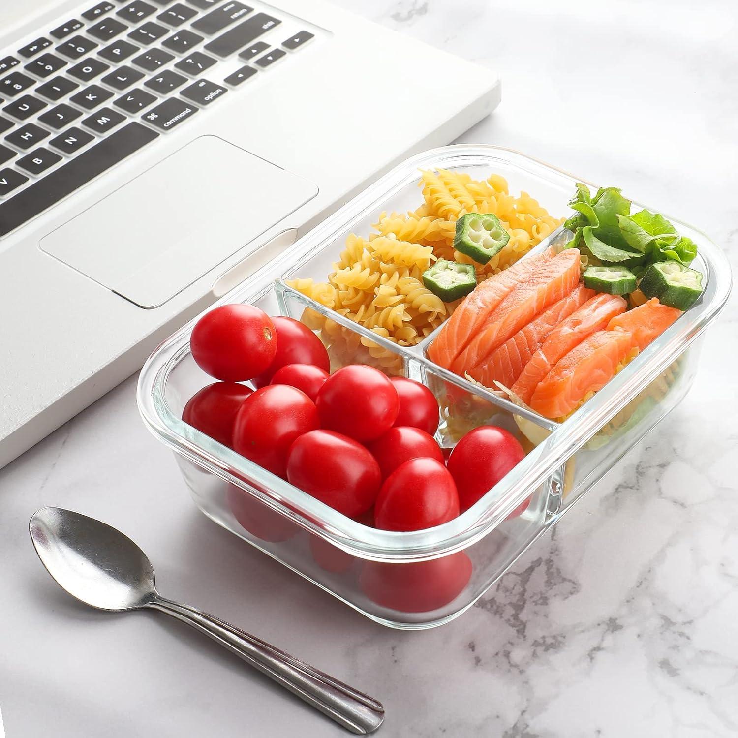 Bayco 9 Contenedores de Vidrio para Comidas A Prueba de Fugas