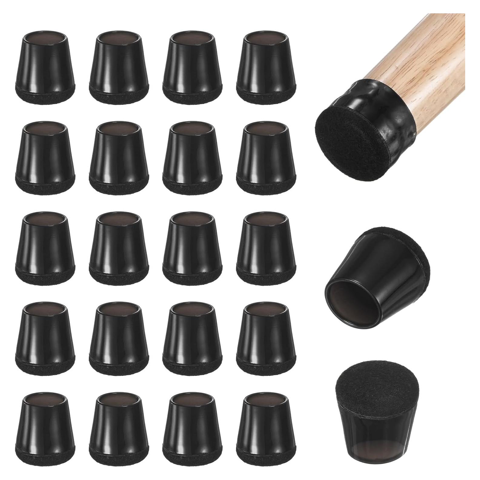 Protectores de Suelo para Patas de Sillas M METERXITY 24 Piezas Negro