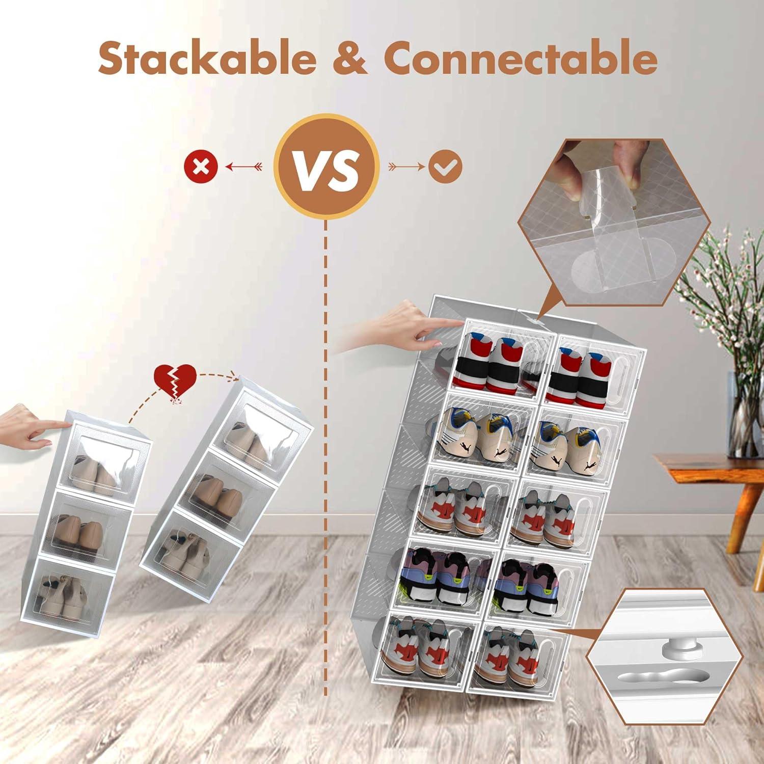 Cajas de Almacenamiento para Zapatos GONAT 12 Unidades 33x25cm