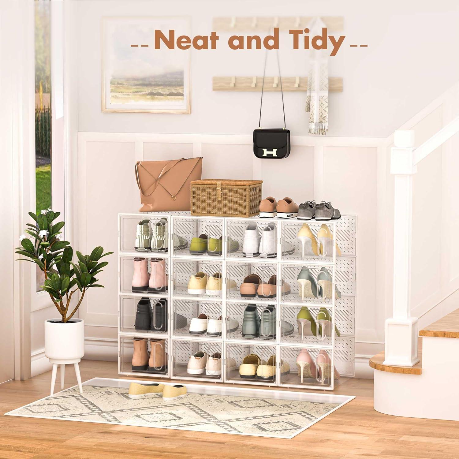 Cajas de Almacenamiento para Zapatos GONAT 12 Unidades 33x25cm