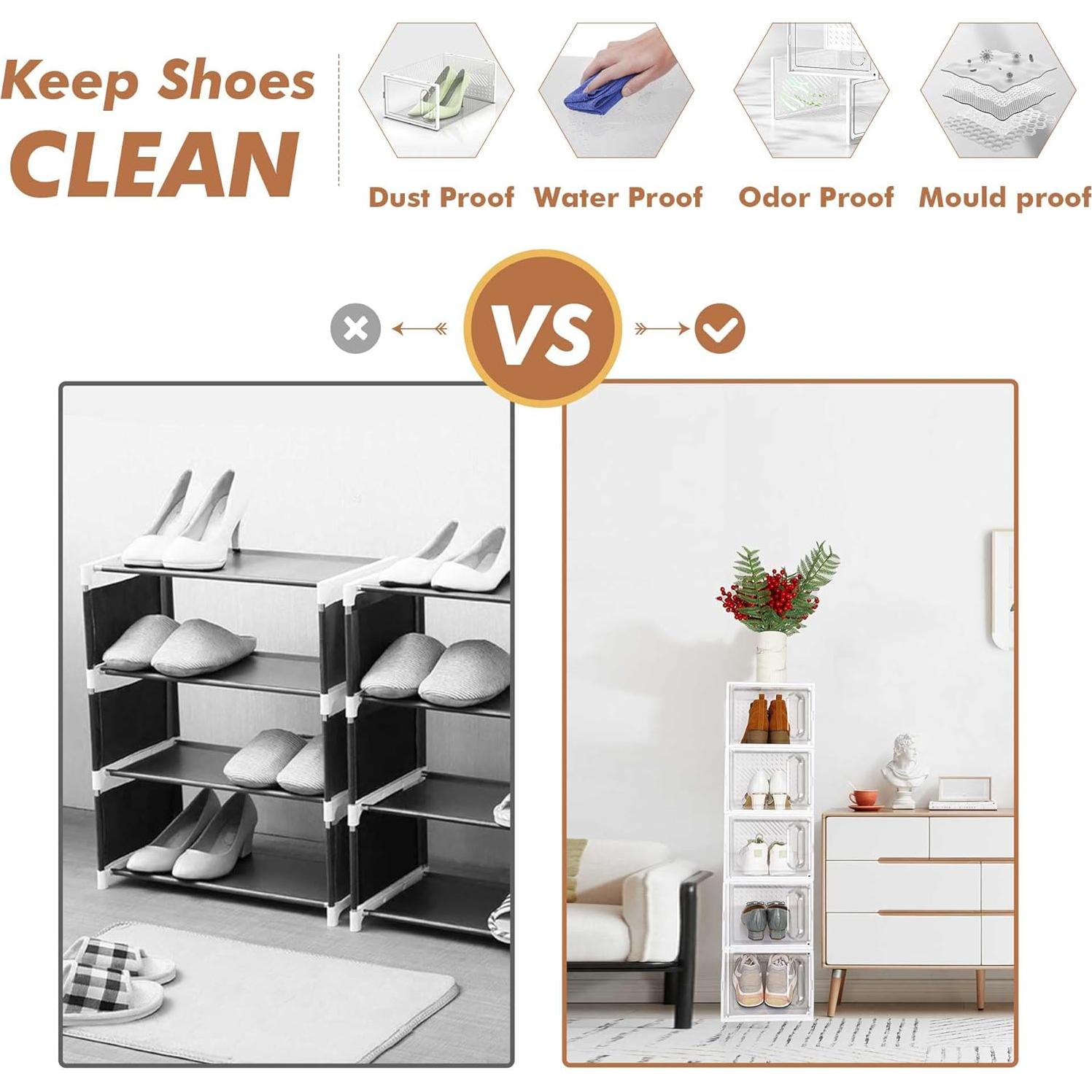 Cajas de Almacenamiento para Zapatos GONAT 12 Unidades 33x25cm