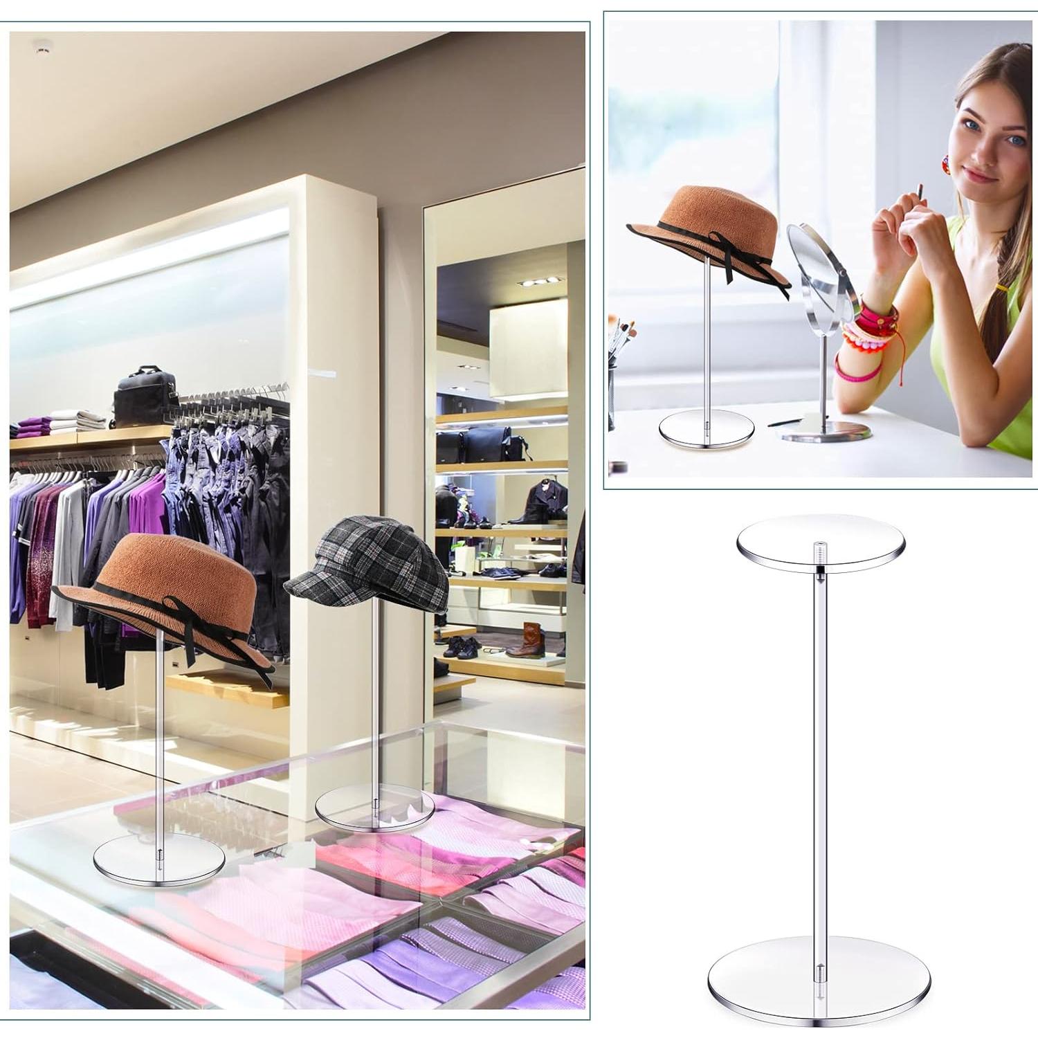 Soportes Acrílicos para Sombreros Chunful - Juego de 4 - 30 cm