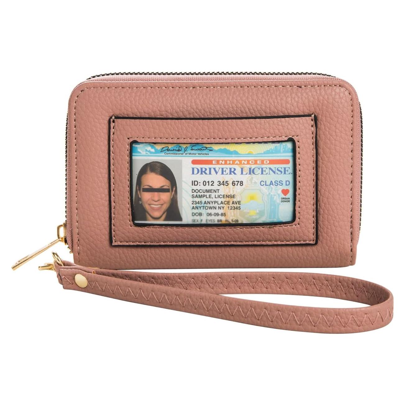 Cartera Portatarjetas RFID FACAI Malva - Compacta para Mujeres
