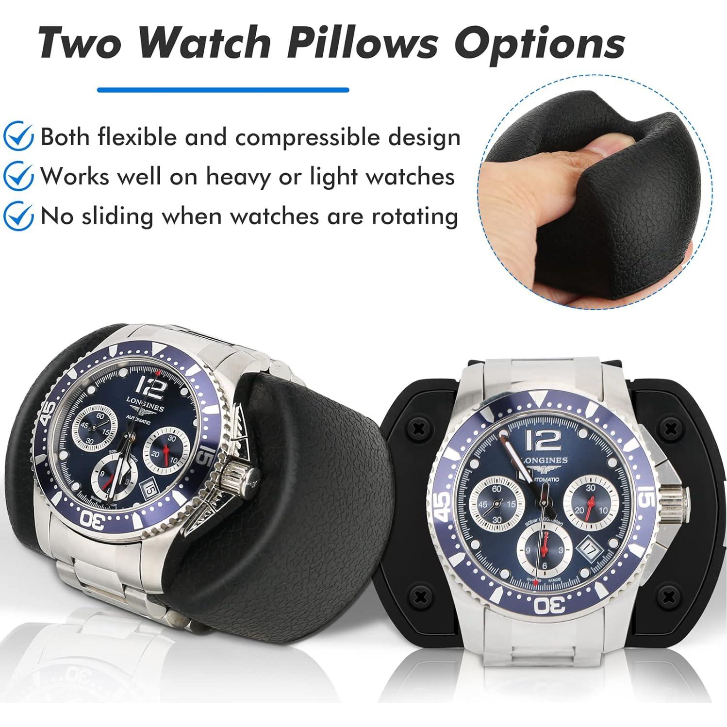 Enrollador de Relojes Automáticos Uthlusty Negro con Motor Silencioso