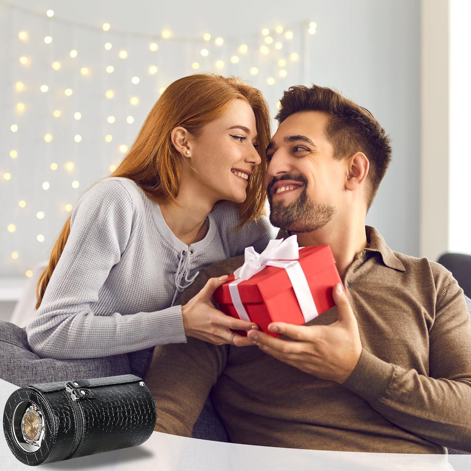 Enrollador de Relojes Automáticos Uthlusty Negro con Motor Silencioso