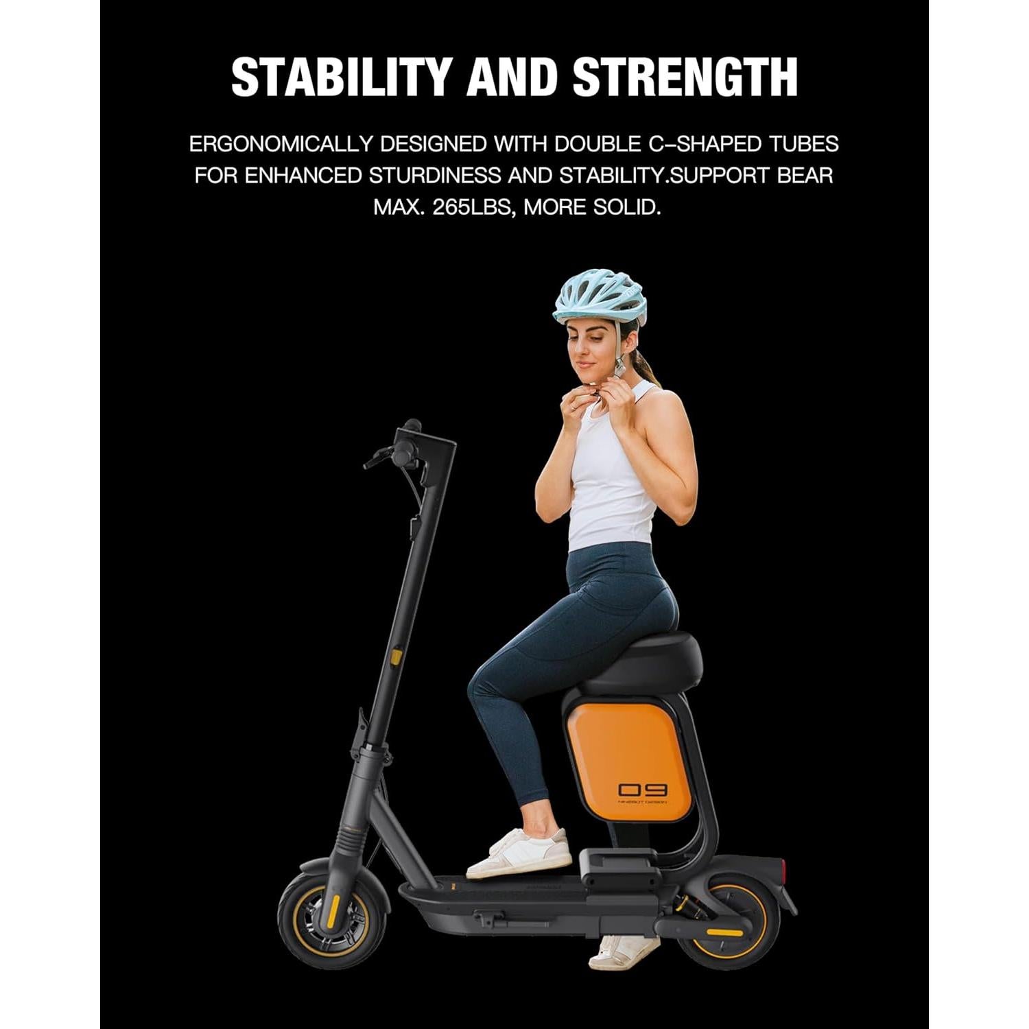 Asiento de Scooter STIO para Ninebot MAX G2 G65 con Bolsa 10L