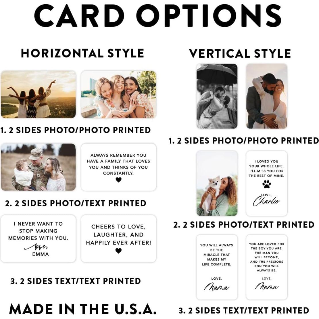 Inserto de Tarjeta de Metal Personalizado Andaz Press 8.57x5.40cm