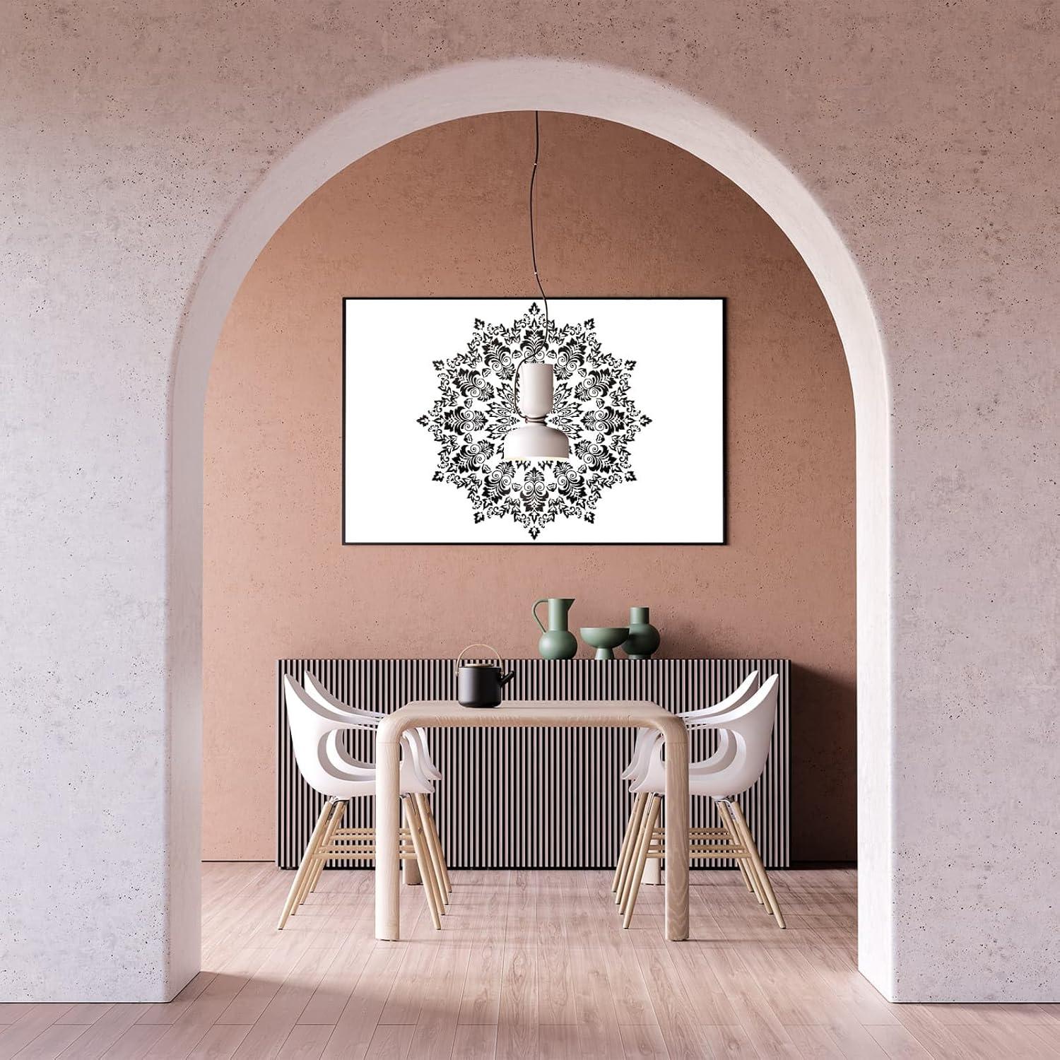 Plantillas de Mandala YKW 4 Pack Reutilizables 36.8x19.6 cm