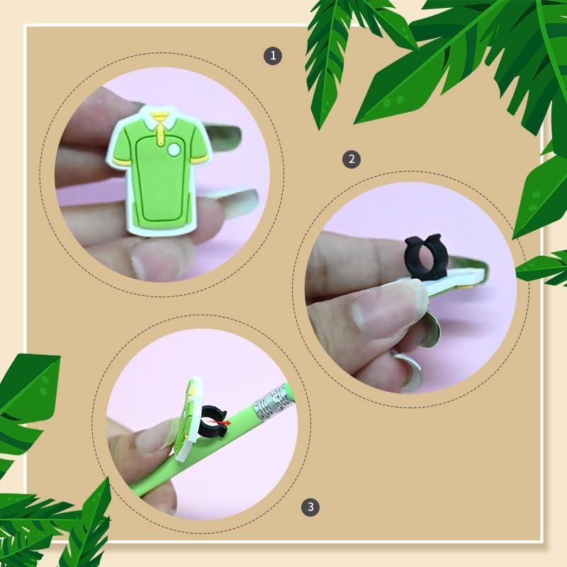 Adornos de Lápiz Deportivo XHAOYEAHX 100PCS Silicona