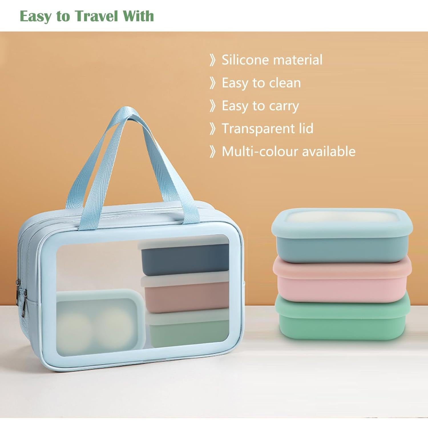 OLAMAR Estuche de Jabón Sólido Azul Grande a Prueba de Fugas