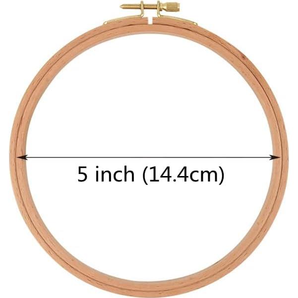 Aros de Bordado de Madera de Haya 5 Pulgadas - 2 Piezas