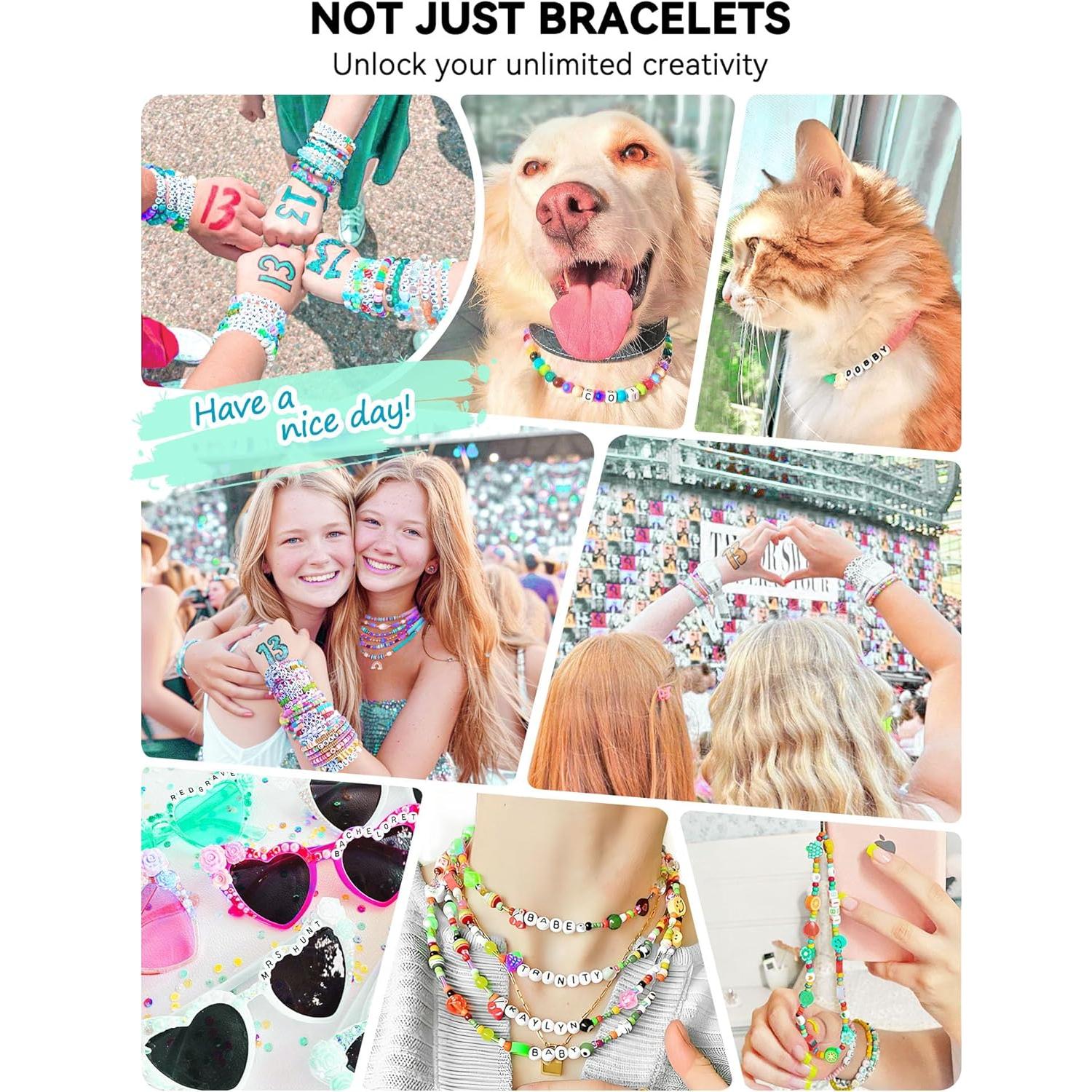 Kit de Cuentas de Letras ART DOT 800 Piezas para Pulseras