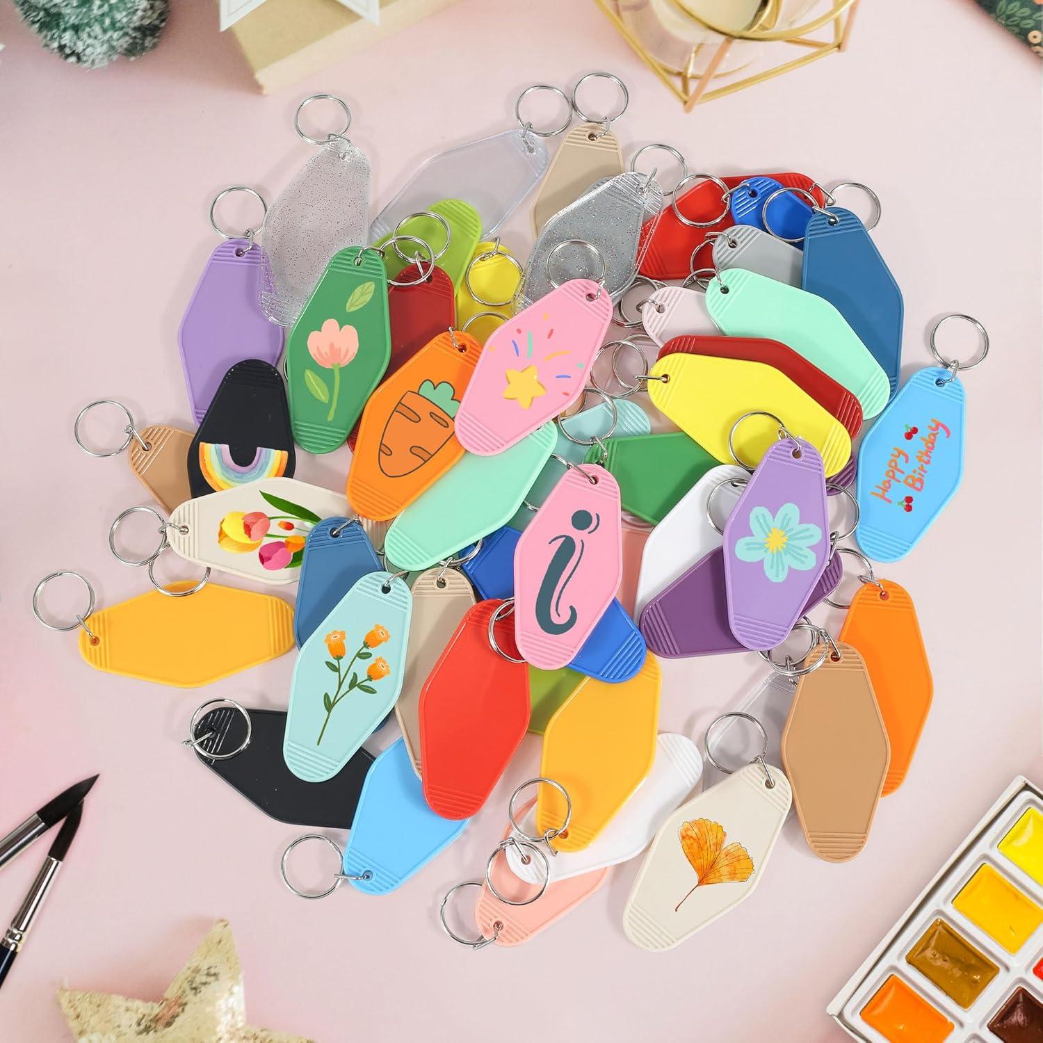 Llavero en blanco Yoption para sublimación 50 piezas 90x45mm