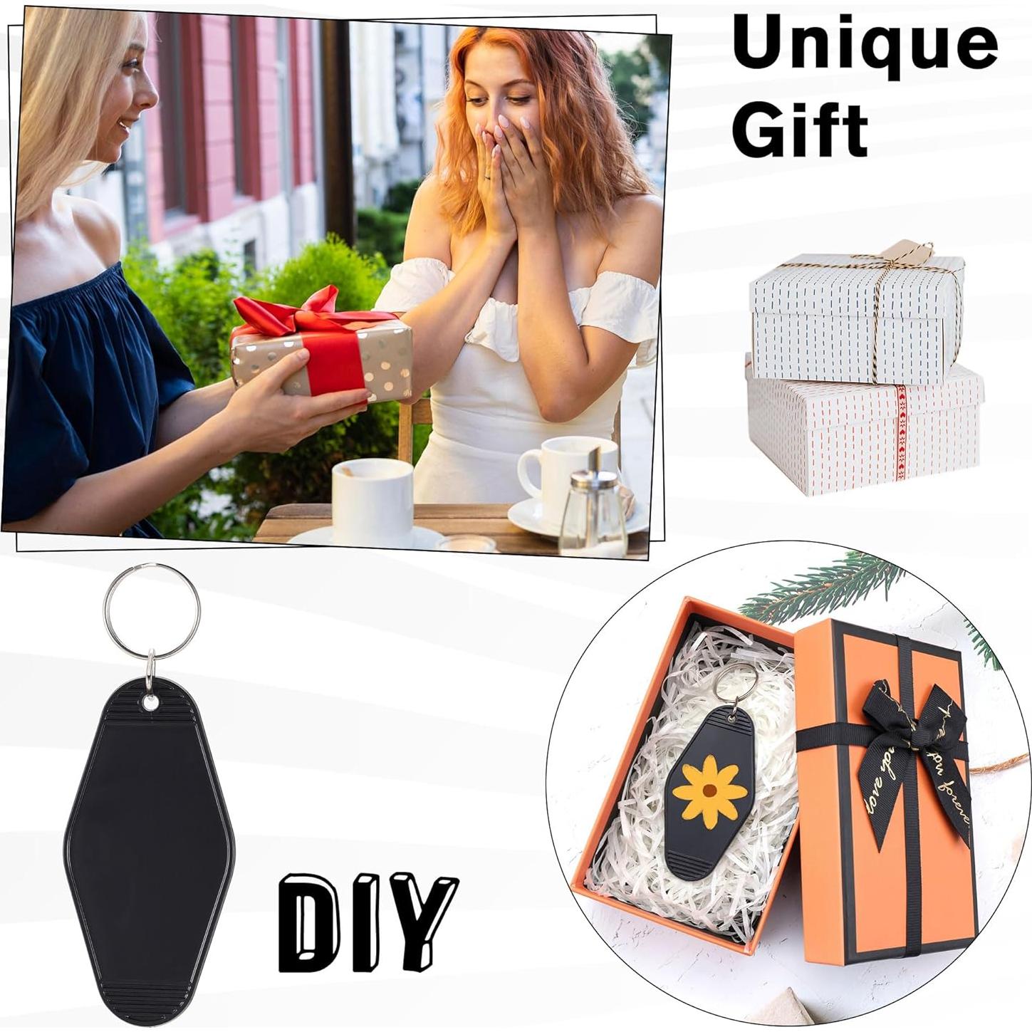 Llavero en blanco Yoption para sublimación 50 piezas 90x45mm