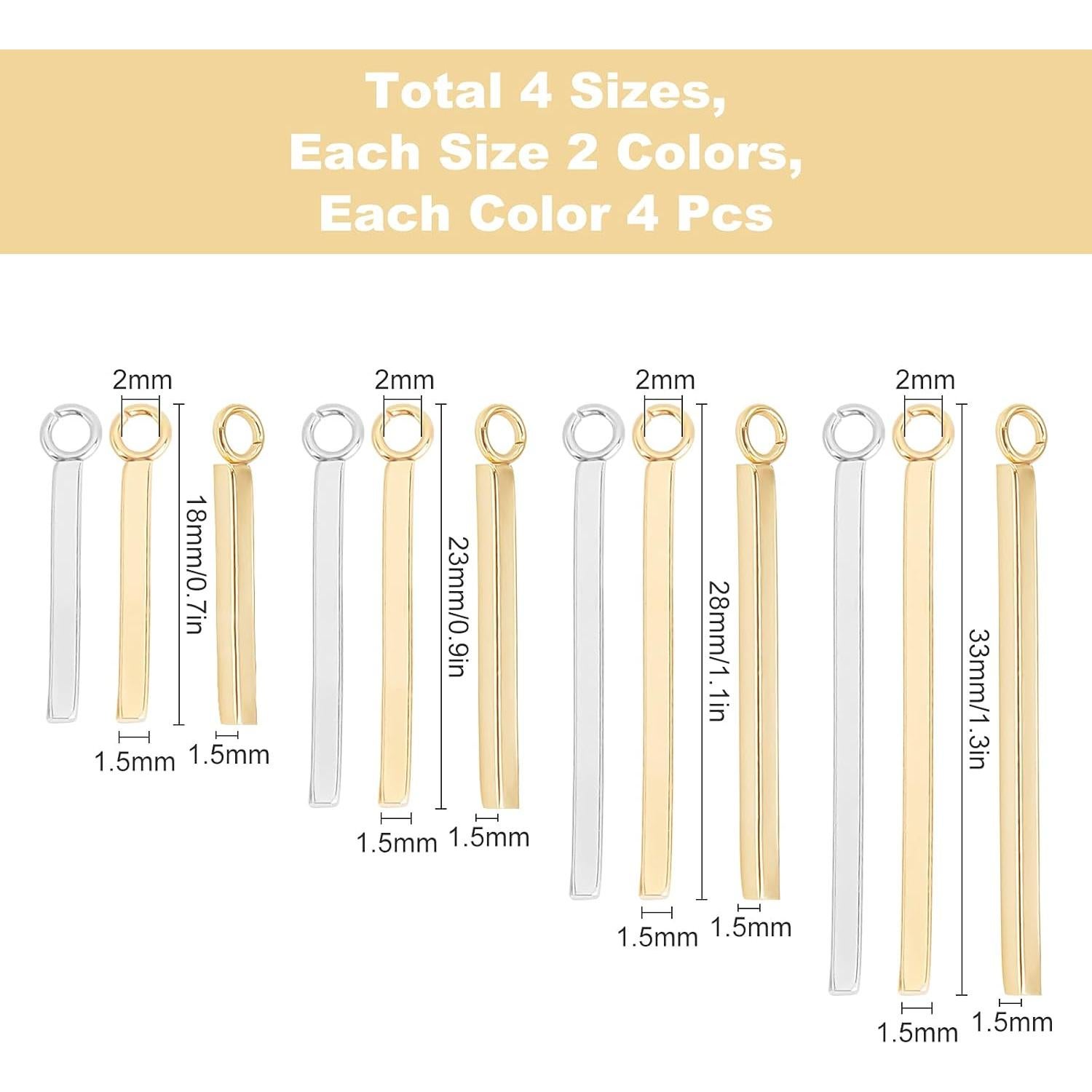 SUNNYCLUE 32 Piezas Charms de Acero Inoxidable para DIY