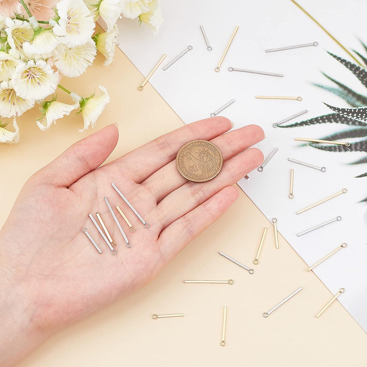 SUNNYCLUE 32 Piezas Charms de Acero Inoxidable para DIY