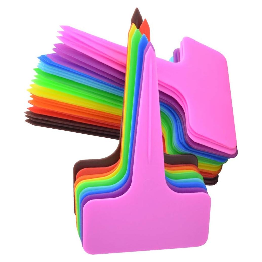 HOVEOX 200 Etiquetas de Plástico para Plantas Multicolor 10cm