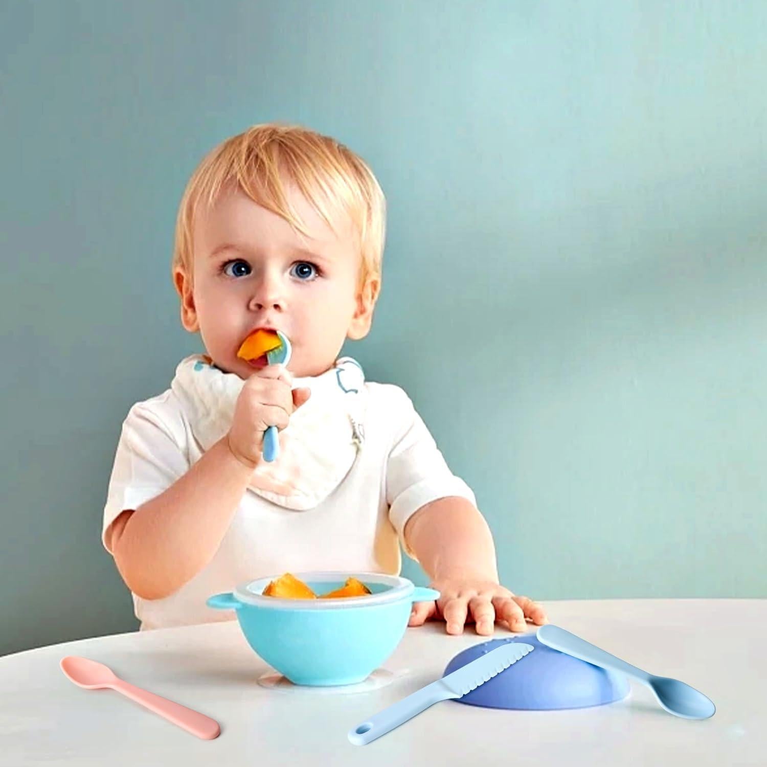 Juego de Utensilios de Plástico Reutilizables ChaLeeMoo 12 Piezas