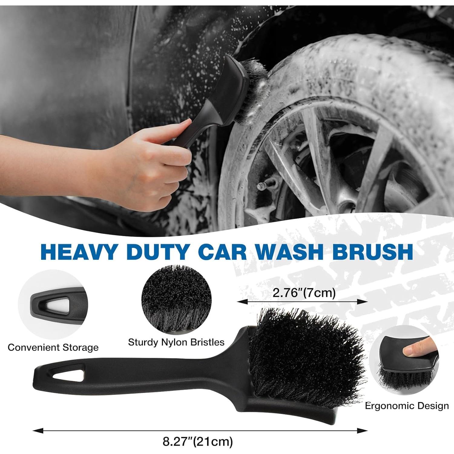 Kit de Cepillos para Ruedas SHALL 8Pcs - Limpieza Eficiente