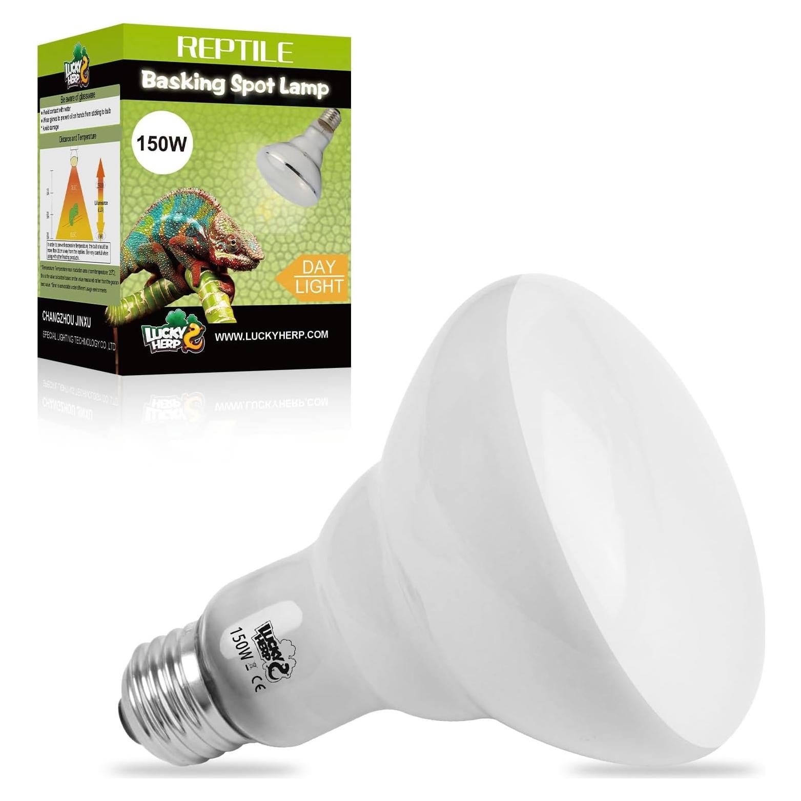 Bombilla de Calor para Reptiles LUCKY HERP 150W UVA 1 Paquete