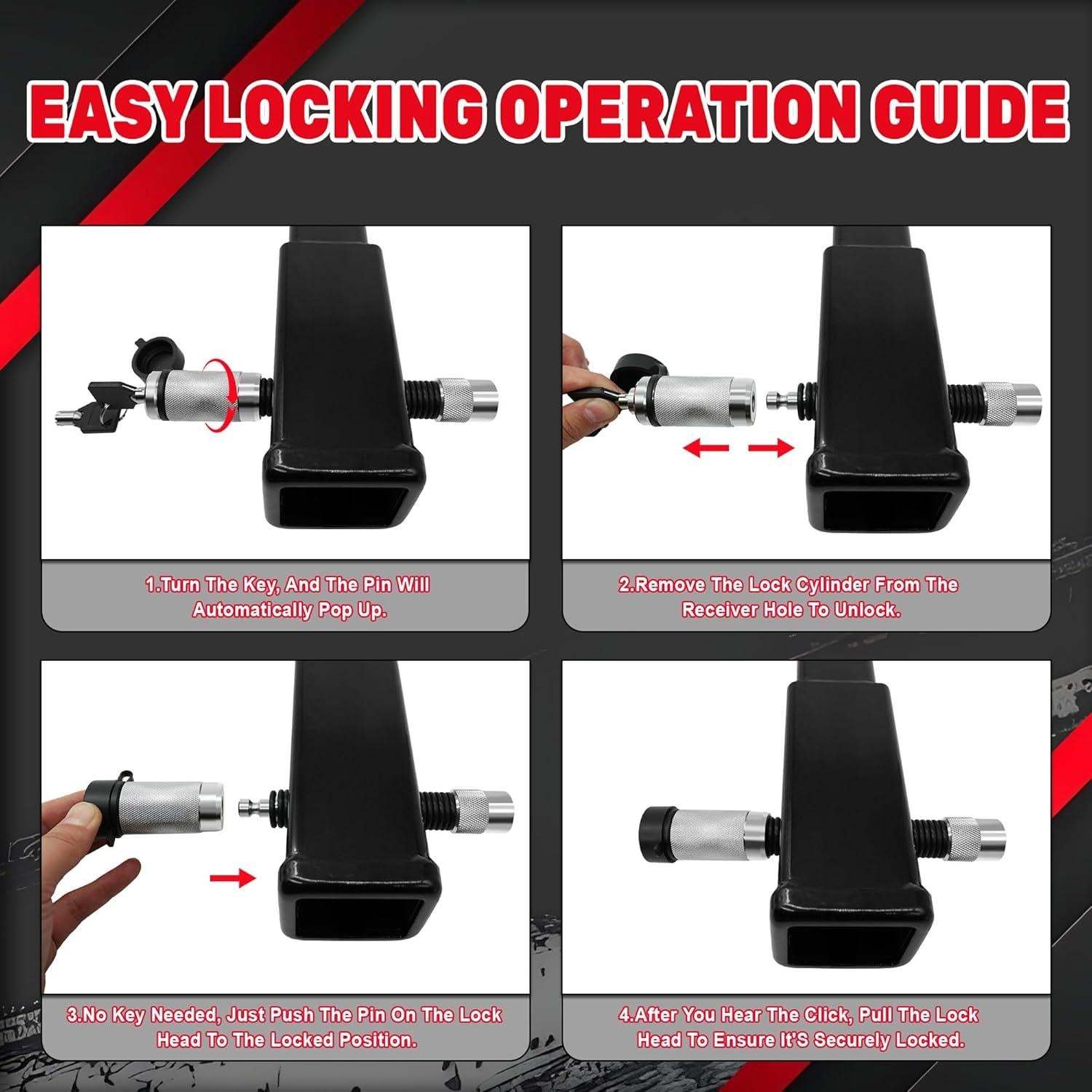 Cerradura de Enganche TYT 5/8" Diámetro 4" Pasador Plata