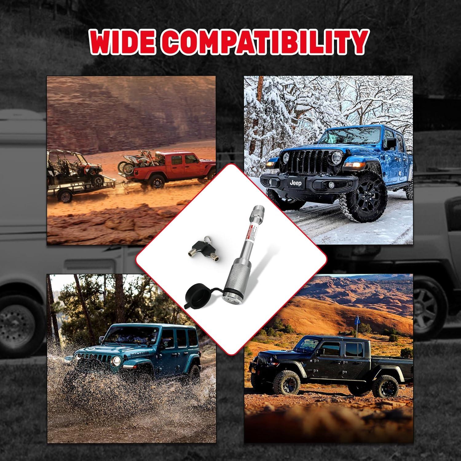 Cerradura de Enganche TYT 5/8" Diámetro 4" Pasador Plata